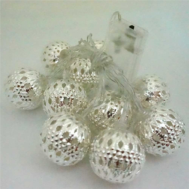 LED Fairy Garland Hollow wrought iron Ball