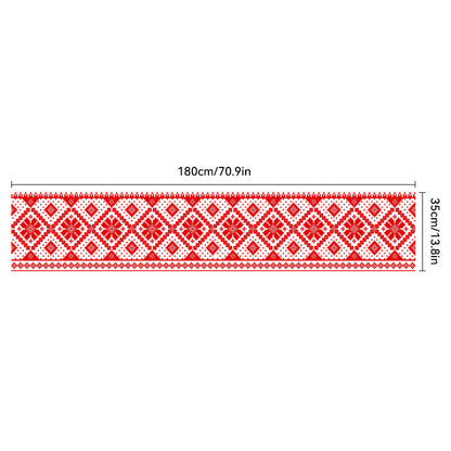 Christmas Tablecloth Polyester Fiber Oxford Cloth Table Runner