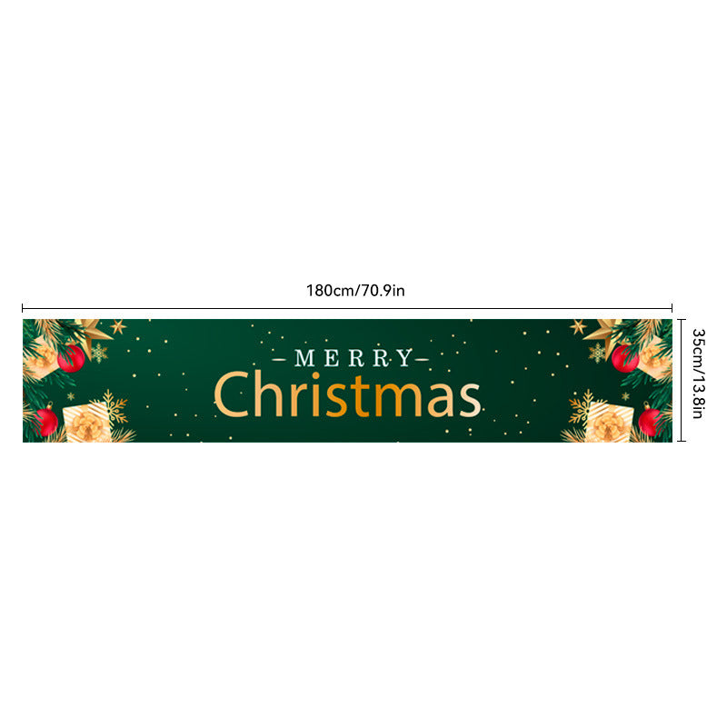 Christmas Tablecloth Polyester Fiber Oxford Cloth Table Runner